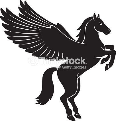 407x425 Na Risunke Pokazano Skazochnoe Zhivotnoe Pegas Barn Ideas Vector