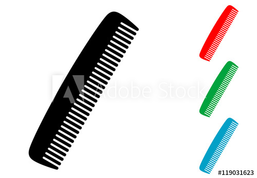 500x348 Icono Plano Peine Varios Colores
