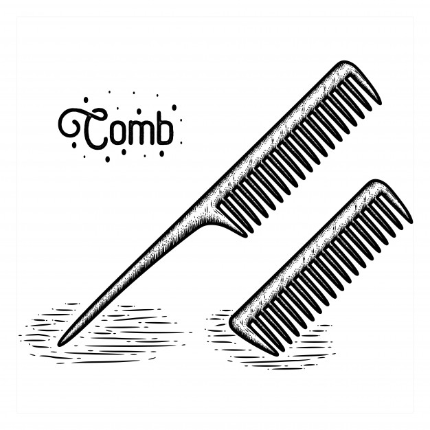 626x626 Peine Dibujado A Mano Descargar Vectores Premium