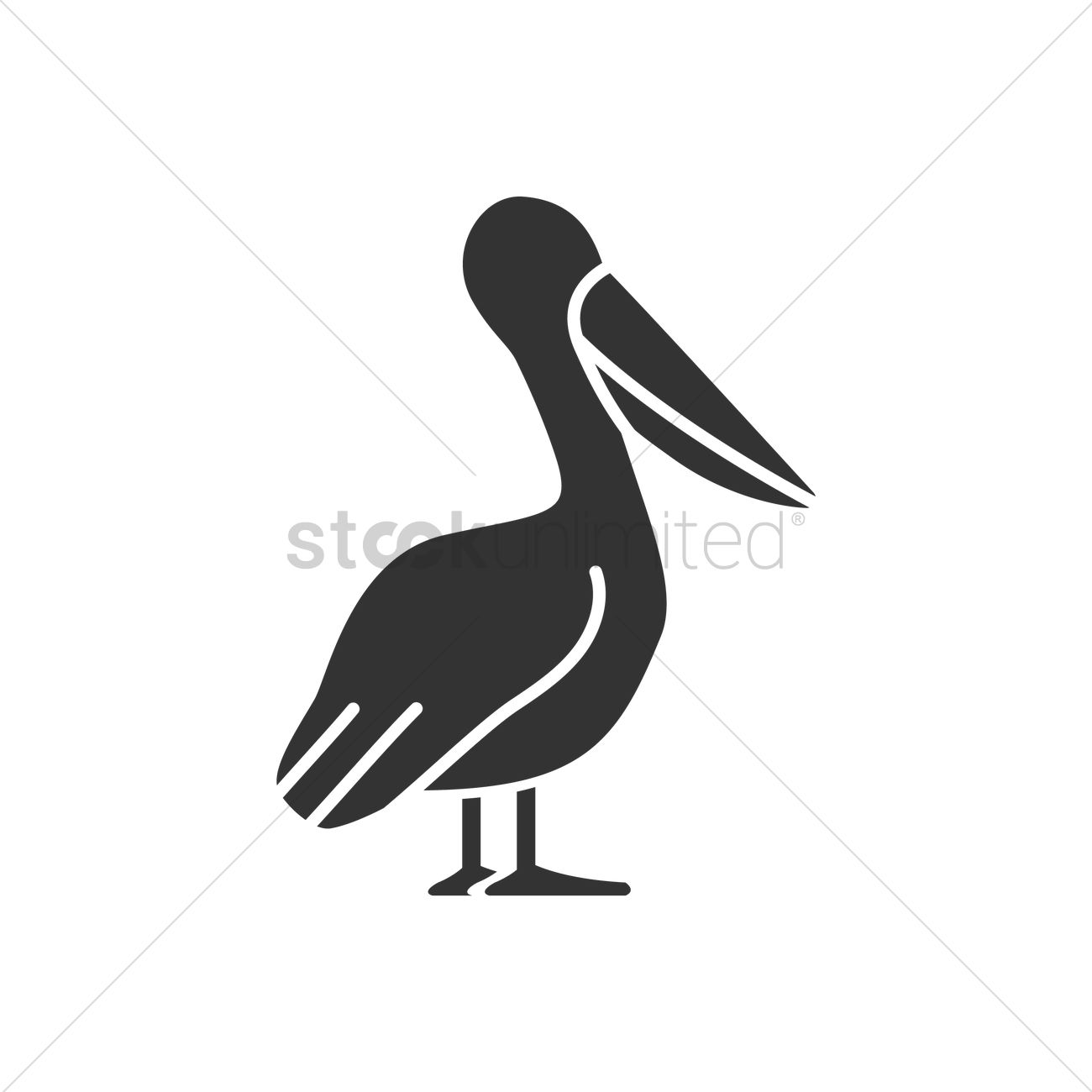 Pelican Vector Image 1300x1300 Pelican Vector Image