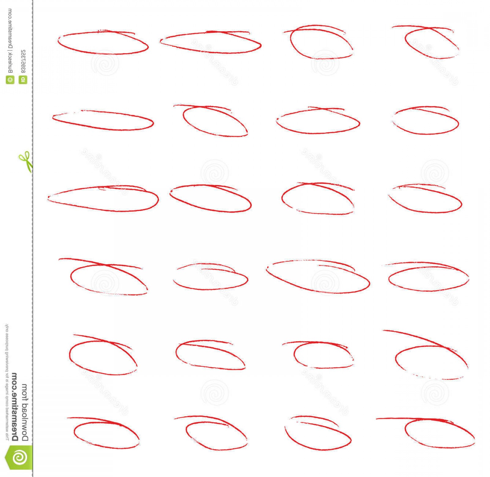 Stock Illustration Red Vector Hand Drawn Ink Pen Circles Drawing 1602x1560 Stock Illustration Red Vector Hand Drawn Ink Pen Circles Drawing