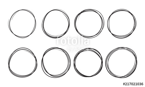 Doodle Circles Vector Sketch Pen Line Stock Image And Royalty 500x300 Doodle Circles Vector Sketch Pen Line Stock Image And Royalty