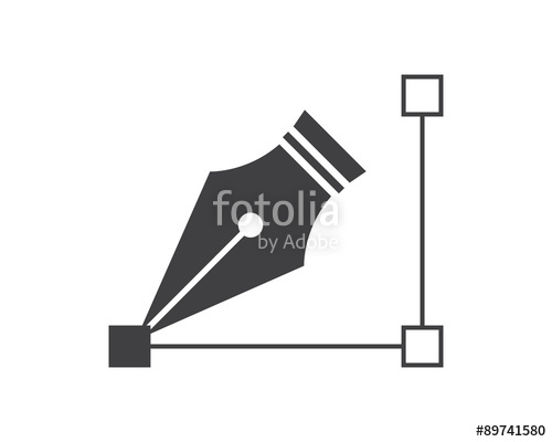 500x400 Pen Tool, Vector Sign Or Symbol Stock Image And Royalty Free