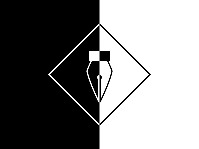 800x600 Pen Tool Geometric Vector Icon