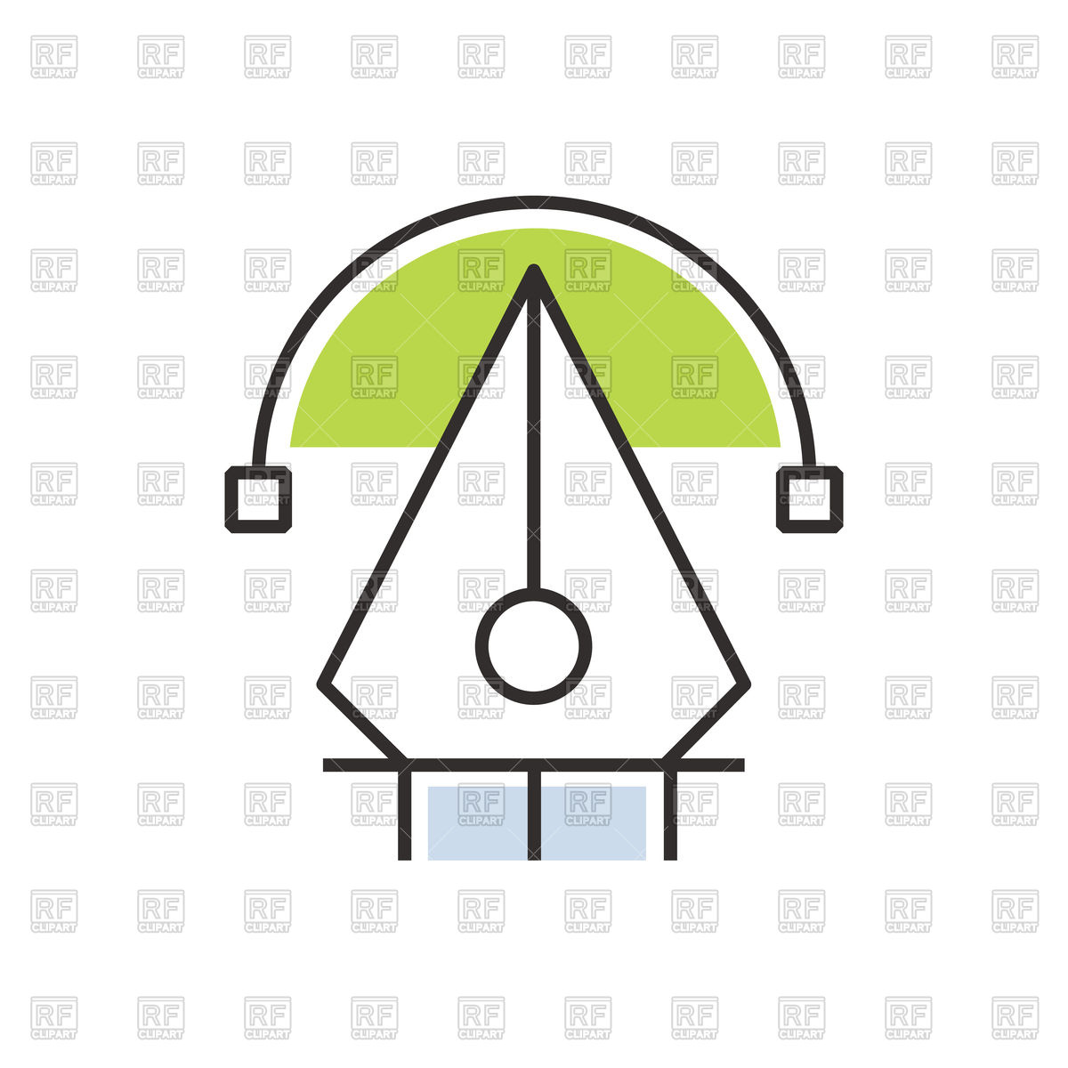 1200x1200 Green Pen Tool Icon