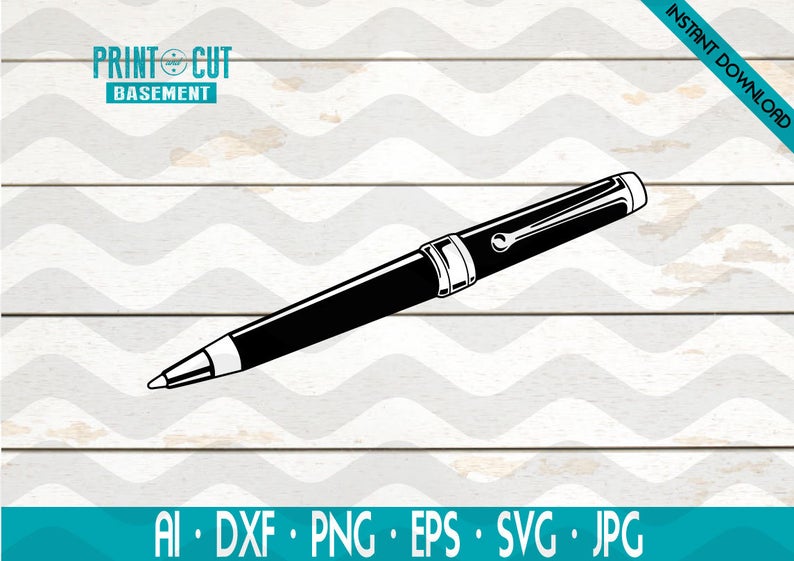 Pen Silhouette Pen Vector Pen Dxf Pen Black And White Pen Etsy 794x561 Pen Silhouette Pen Vector Pen Dxf Pen Black And White Pen Etsy