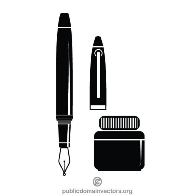Fountain Pen Vector Image 660x660 Fountain Pen Vector Image