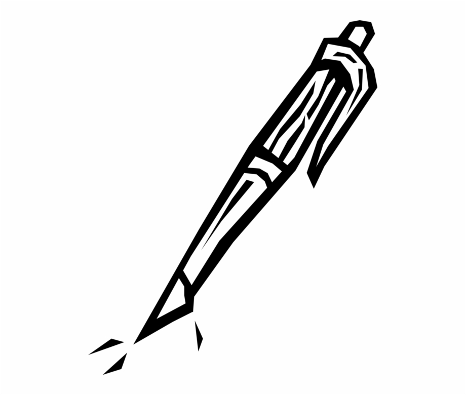 920x780 Vector Illustration Of Fountain Pen Writing Instrument