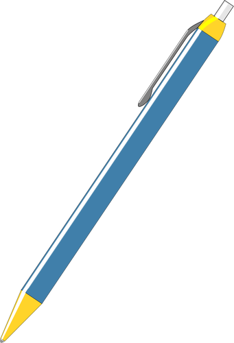 341x500 Blue Pen Vector Drawing