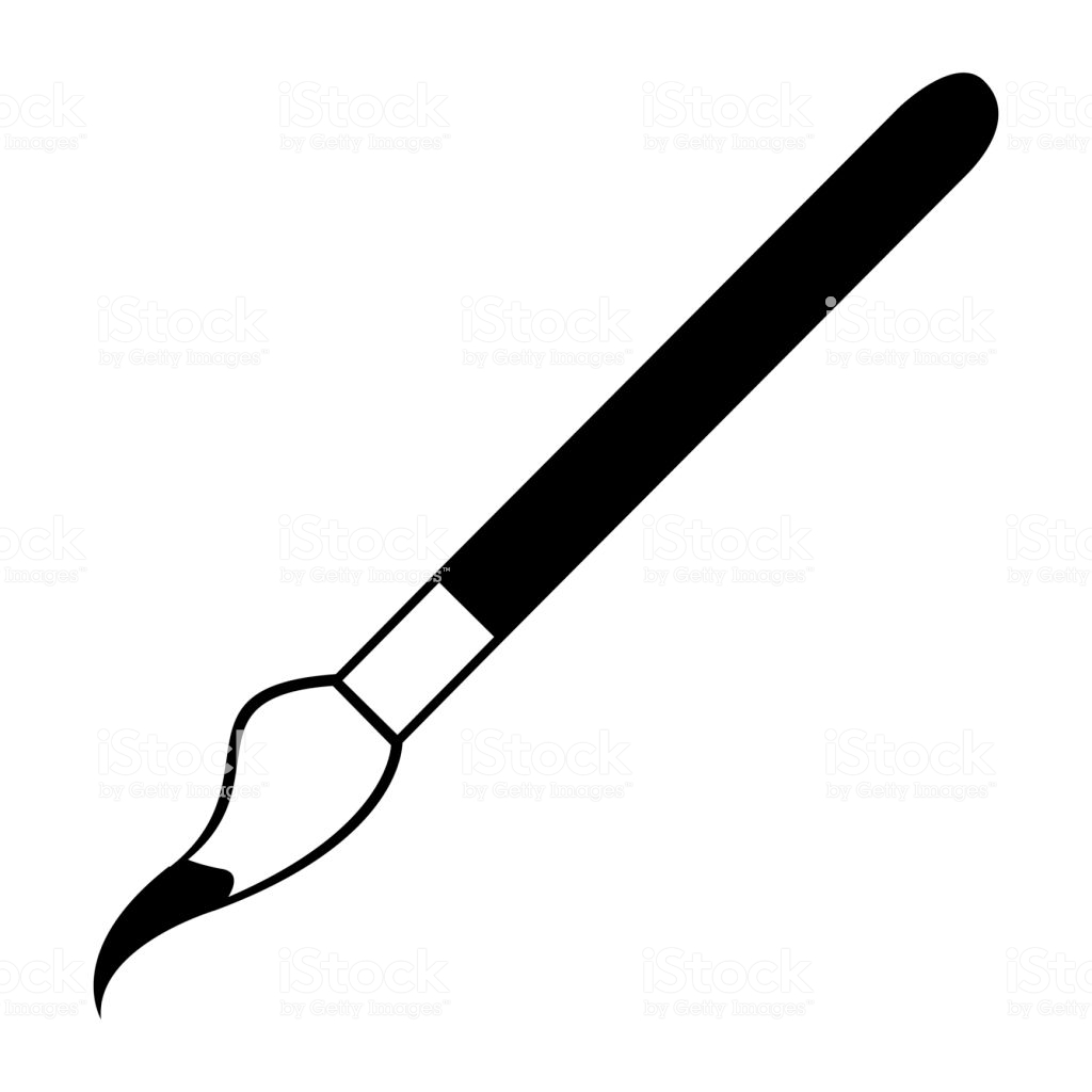 1024x1024 Huge Collection Of 'paint Brush Silhouette Vector' Download More