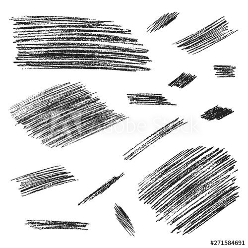 500x500 Hand Drawn Rough Pencil Scribbles Edge Torn Texture Vector