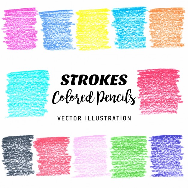 626x626 Texture Of Colored Pencils Vector Free Download