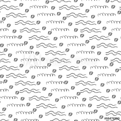 500x500 Vector Pencil Texture Seamless Pattern Wave Simple Background