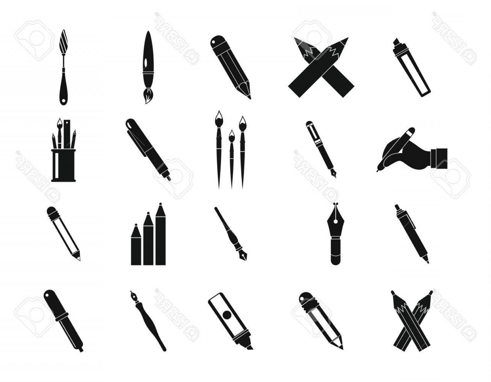Photostock Vector Pen Pencil Icon Set Simple Set Of Pen Pencil 1560x1215 Photostock Vector Pen Pencil Icon Set Simple Set Of Pen Pencil