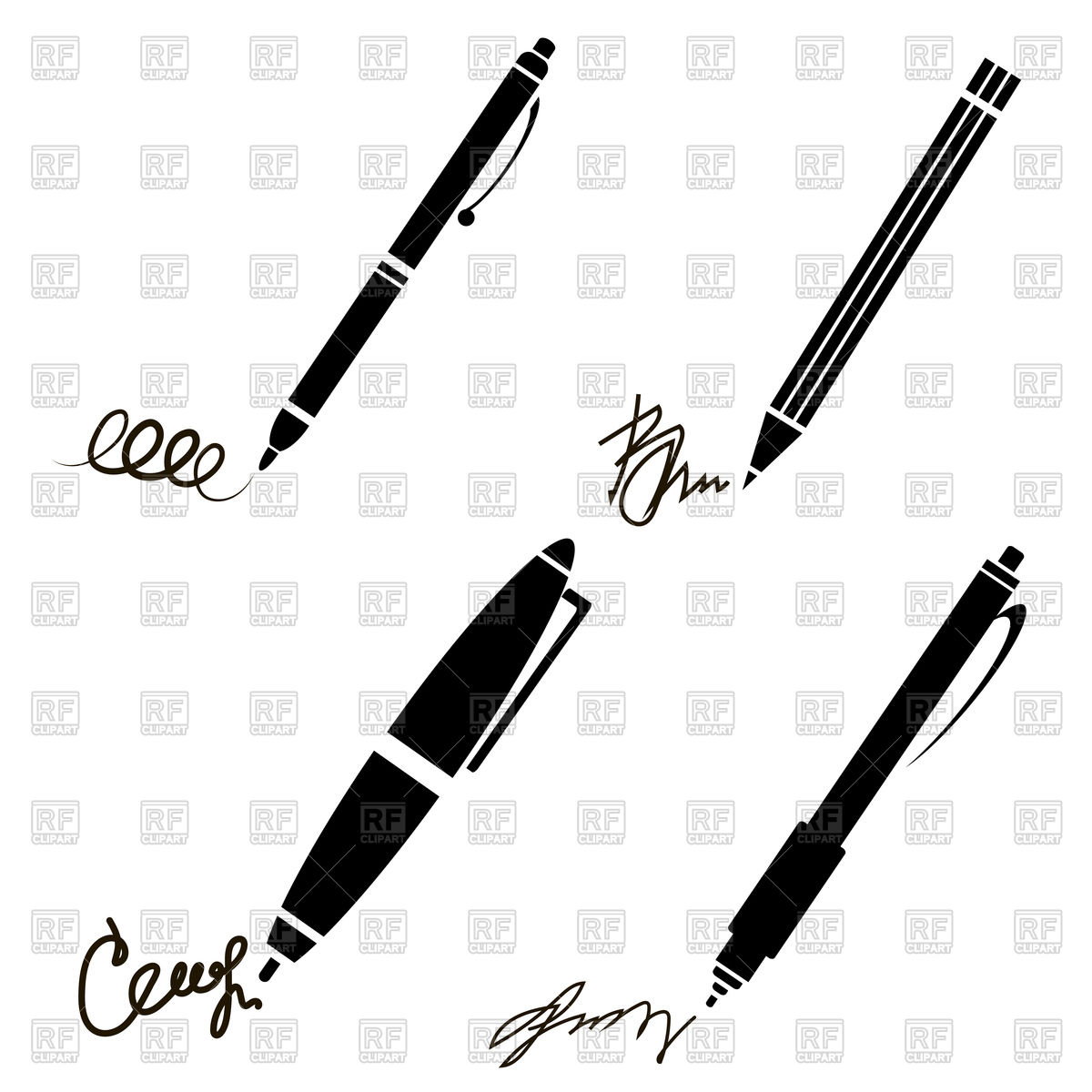 Signature, Pen, Pencil, Undersign, Underwrite Vector Image 1200x1200 Signature, Pen, Pencil, Undersign, Underwrite Vector Image