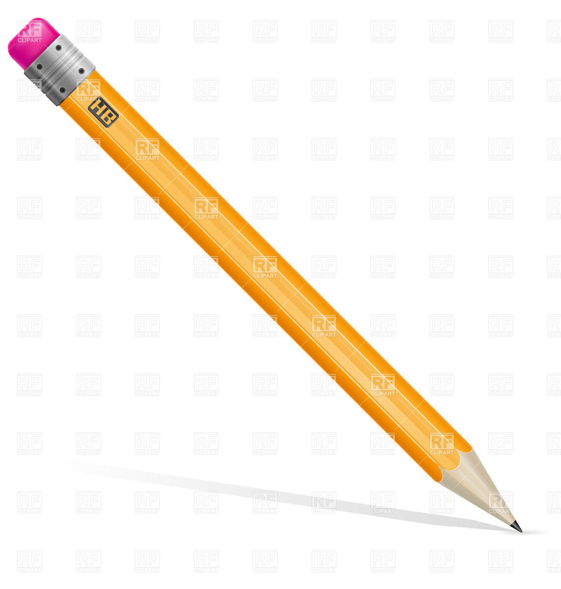 Yellow Pencil With Eraser Vector Image Of Objects Konturvid 1143x1200 Yellow Pencil With Eraser Vector Image Of Objects Konturvid