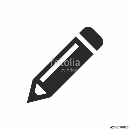 500x500 Pencil Vector Icon Stock Image And Royalty Free Vector