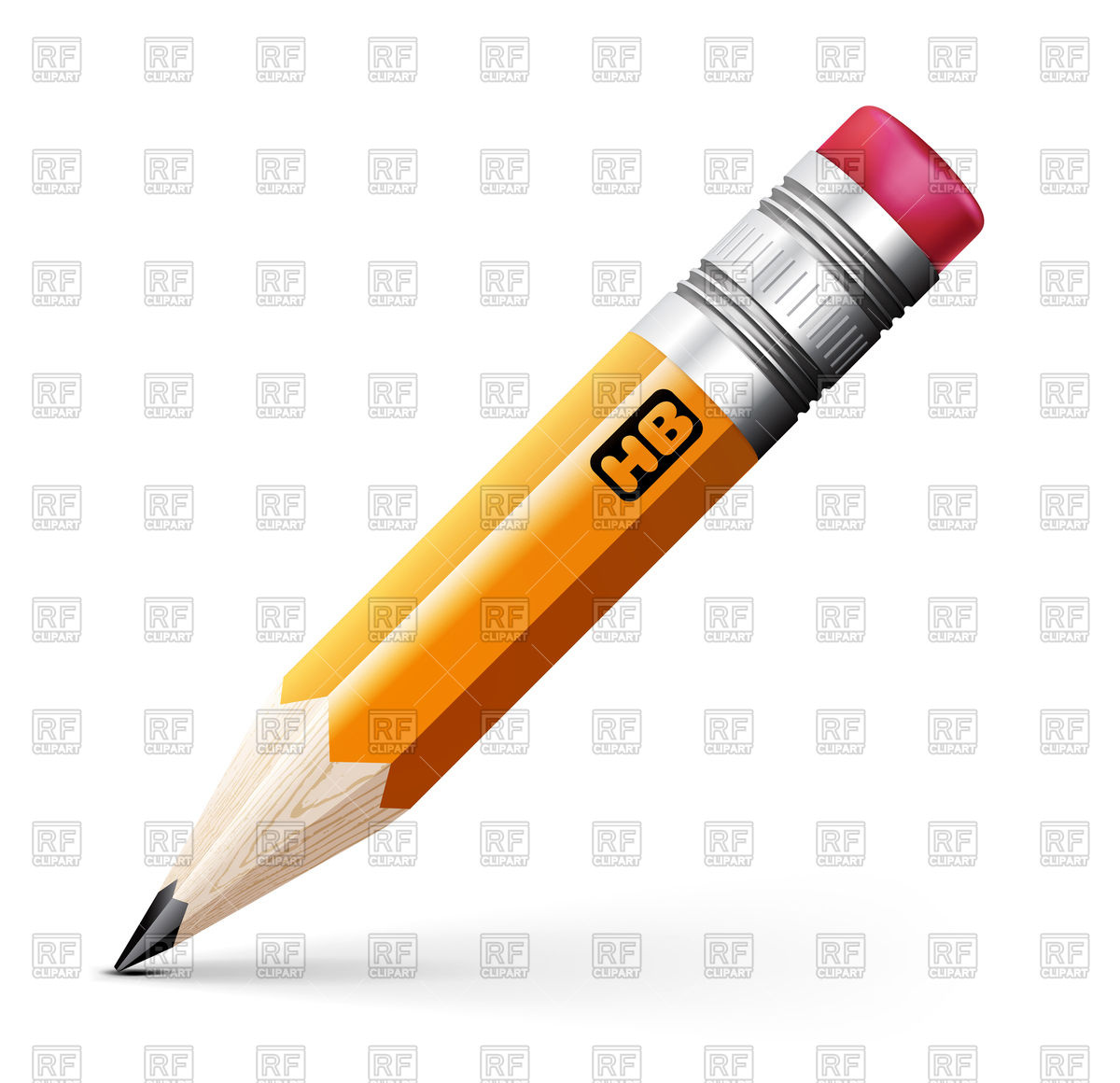 1200x1160 Realistic Pencil Vector Image Of Objects
