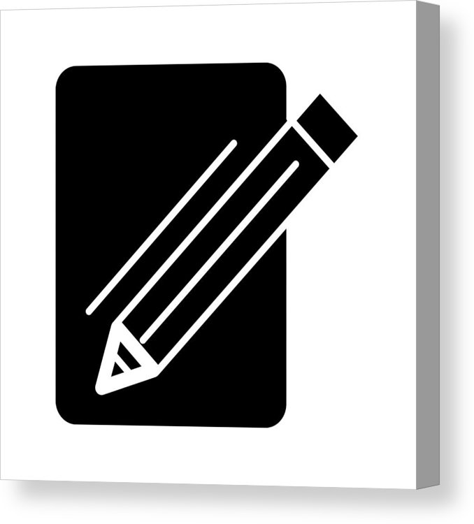 Blank Paper And A Pencil Vector Icon Black And White Illustration 678x750 Blank Paper And A Pencil Vector Icon Black And White Illustration