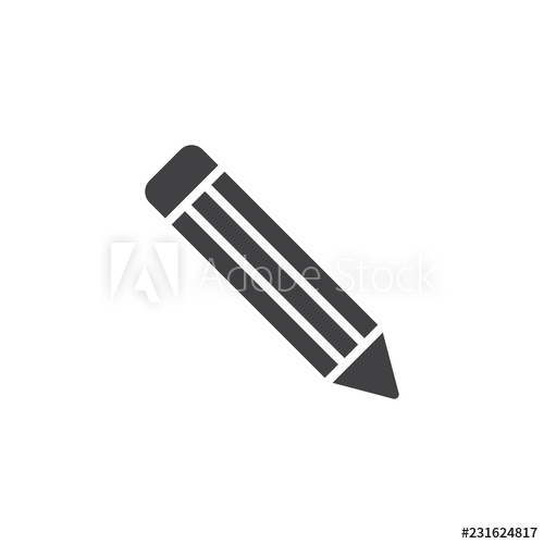 Pencil Vector Icon Filled Flat Sign For Mobile Concept And Web 500x500 Pencil Vector Icon Filled Flat Sign For Mobile Concept And Web