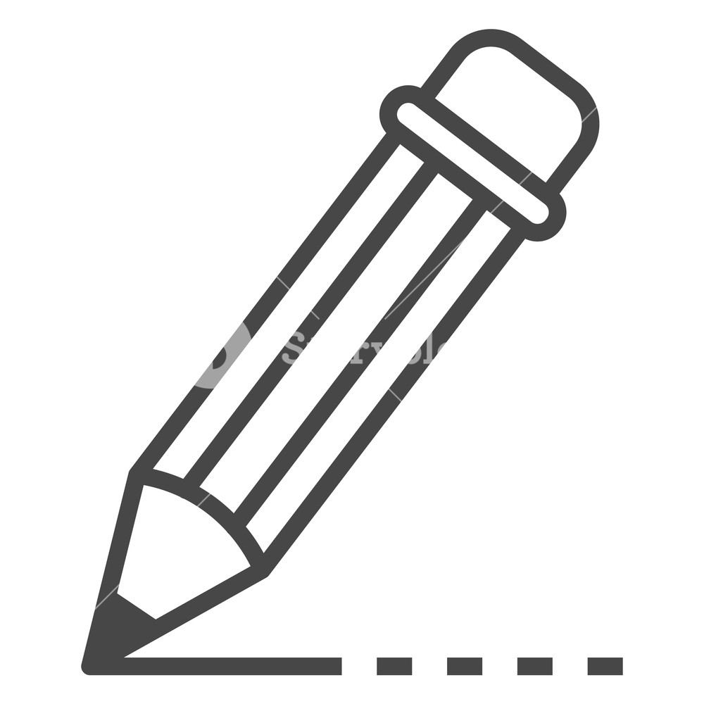 Writing Pencil Icon Outline Writing Pencil Vector Icon For Web 1000x1000 Writing Pencil Icon Outline Writing Pencil Vector Icon For Web