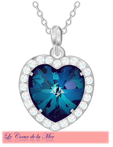 Heart Pendant Vector Image 386x500 Heart Pendant Vector Image