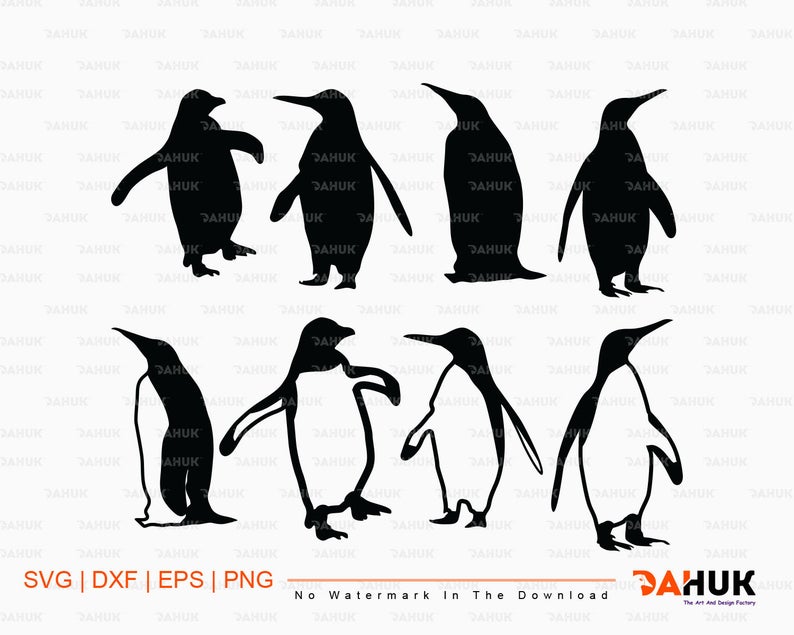 794x635 Penguin Clipart Penguin Silhouette Penguins Clipart Penguin Etsy