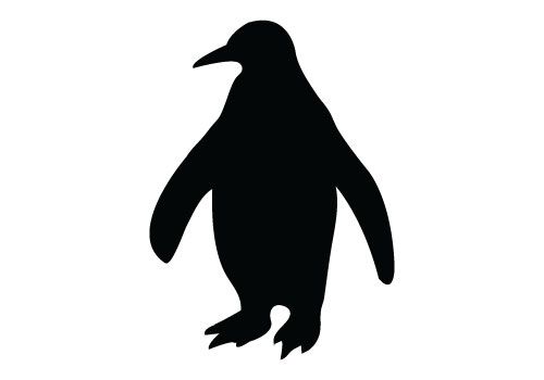 500x350 Penguin Silhouette Vector Silhouette Clip Art Silhouette Clip