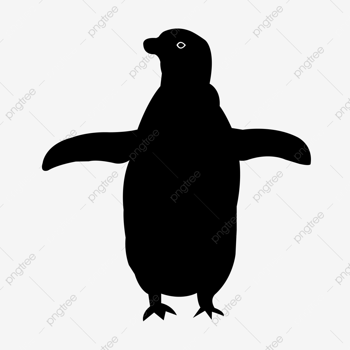 1200x1200 Penguin Silhouette Vector Icon Penguin, Silhouette, White Png