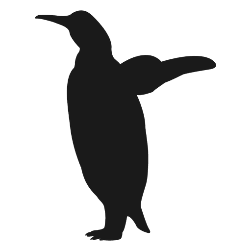 512x512 Penguin Silhouette