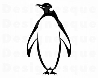 340x270 Penguin Silhouette Etsy