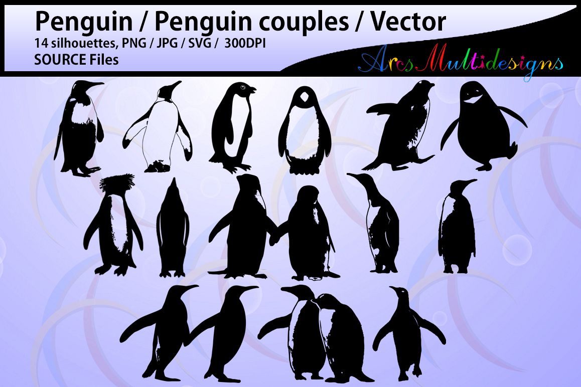 1158x772 Penguin Silhouette Penguin High Quality Silhouettes