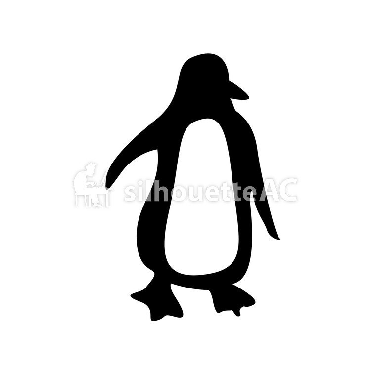 750x749 Free Silhouette Vector Penguin