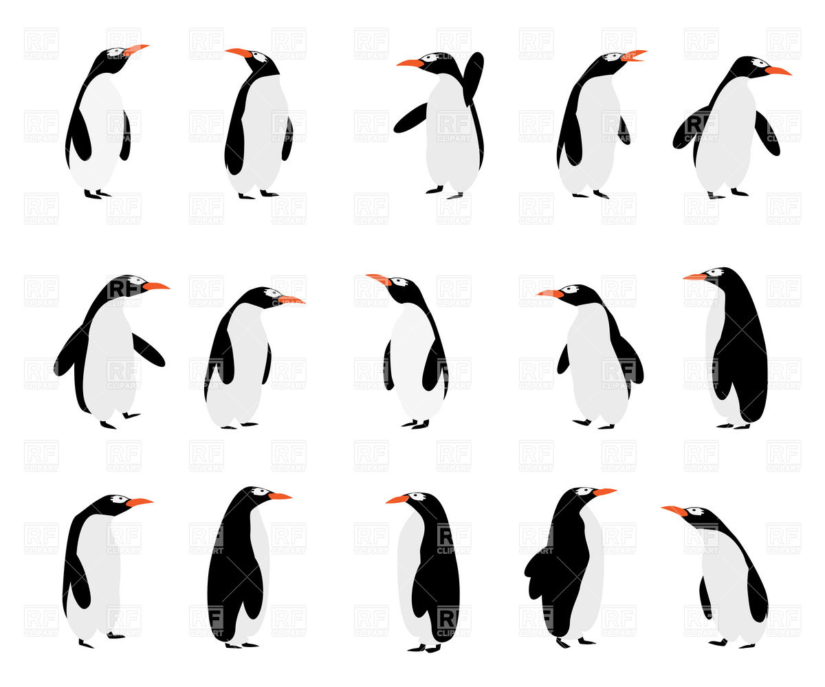 1200x1000 Cute Cartoon Penguins Vector Image Of Plants And Animals Lirch