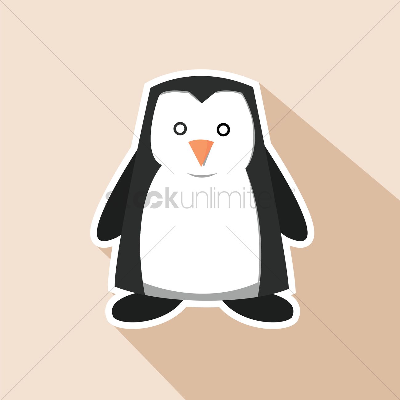 1300x1300 Free Penguin Vector Image
