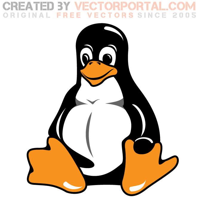 660x660 Linux Penguin Vector Image