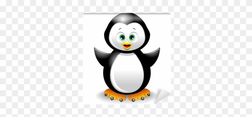 840x389 Pinguino Cucciolo Cartoon Cute Penguin Vector Wall