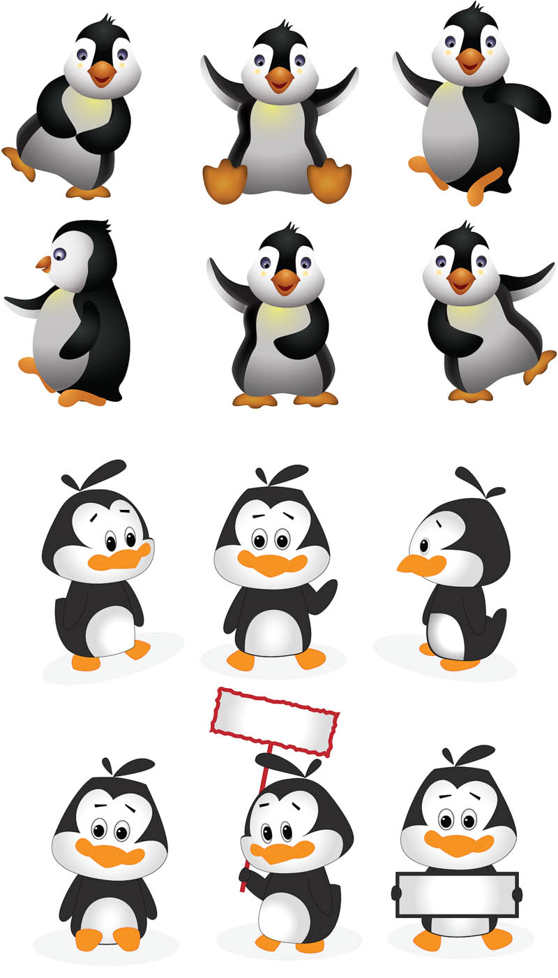 800x1400 Cartoon Penguins Vector Vector Graphics Blog