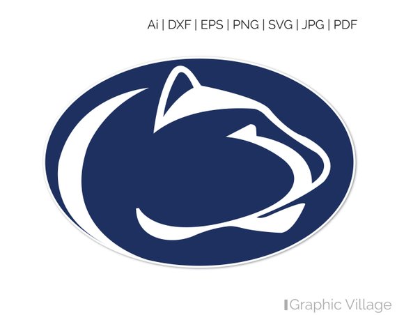 570x452 Penn State Nittany Lions Vector Clipart Digital Silhouette