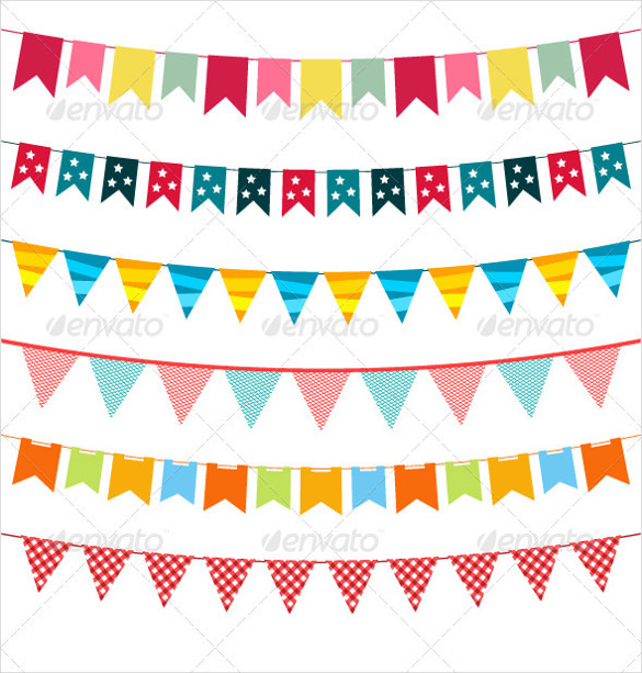 Pennant Banner Vector at Vectorified.com | Collection of Pennant Banner ...