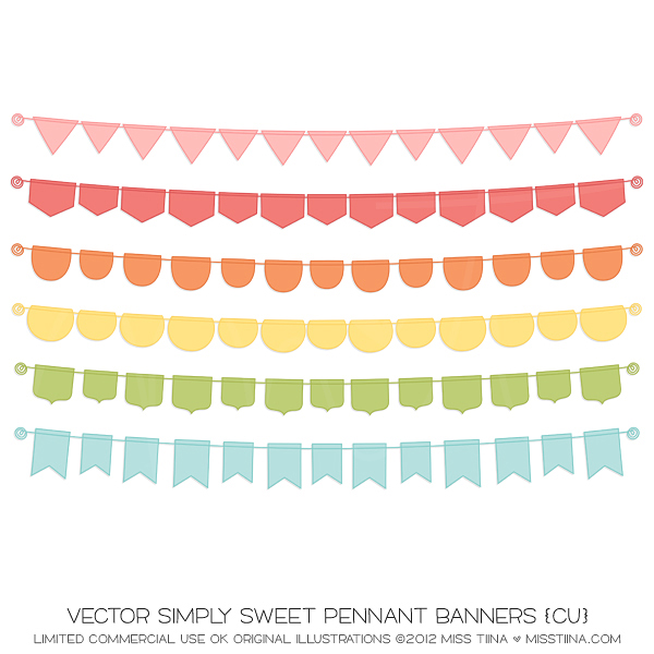Simply Sweet Pennant Banners Miss Tiina 600x600 Simply Sweet Pennant Banners Miss Tiina