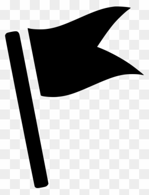 300x392 Download Free Png Clipart Of A Black And White Pennant Flag