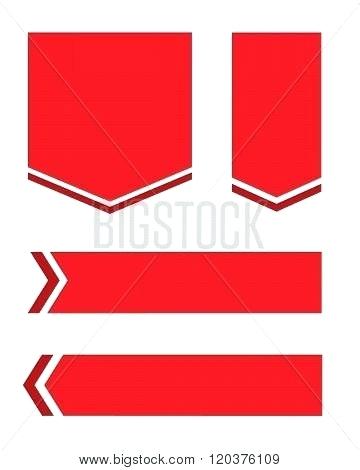 360x470 Red Pennant Flag White And Blue Flags Danspector