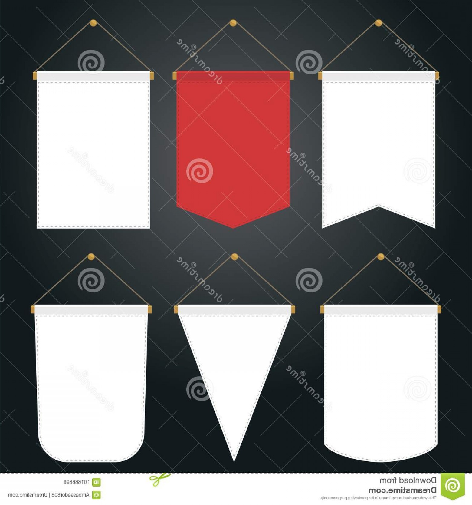1560x1668 Vector Party Flag Banner Blank Hoodamathrun