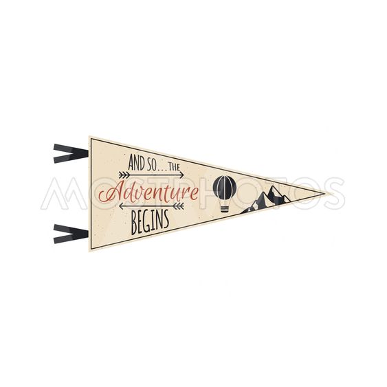 563x563 Adventure Pennant Vector T