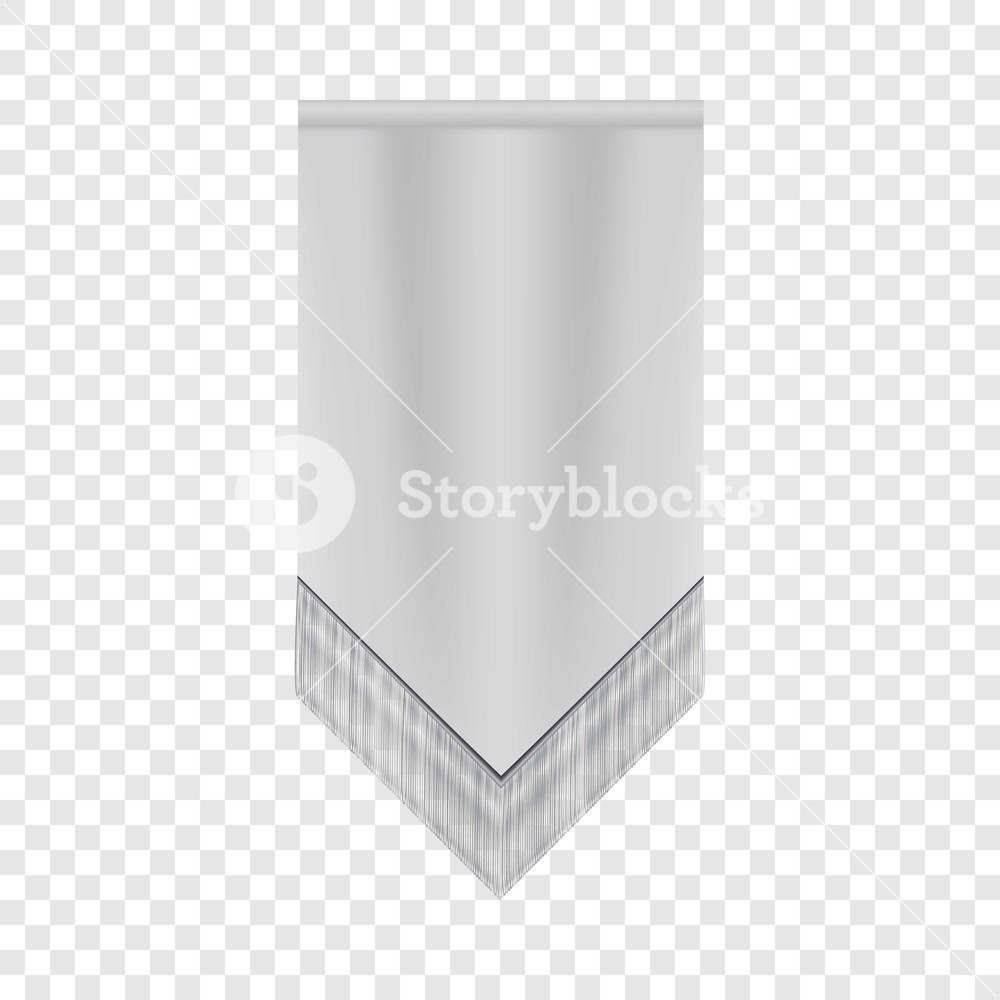 1000x1000 White Pennant Mockup Realistic Illustration Of White Pennant