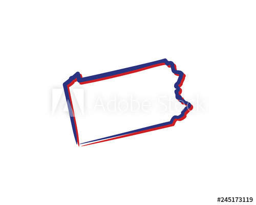500x400 Pennsylvania Outline Logo Icon