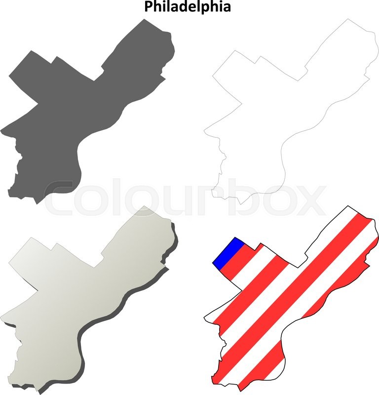 768x800 Philadelphia County, Pennsylvania Stock Vector Colourbox