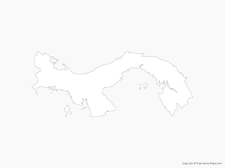 460x345 Vector Maps Of Panama Free Vector Maps