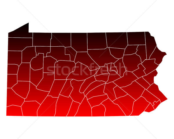 Map Of Pennsylvania Vector Illustration Robert Biedermann 600x480 Map Of Pennsylvania Vector Illustration Robert Biedermann